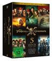 Fluch der Karibik PIRATES OF THE CARIBBEAN Teil 1 2 3 4 5  DVD Box Collection 