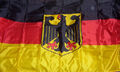 Deutschland Hiss Flagge / Fahne / Stock bzw Ösen 90 x 150 cm NEU Adler WM EM 