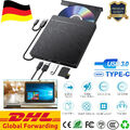 Externes DVD Laufwerk USB 3.0/2.0 Brenner Slim CD DVD-RW Brenner für PC Laptop