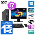 PC DELL T1700 SFF Bildschirm 22 " Intel i7-4790 RAM 32Go SSD 120Go Windows 10