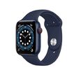 Apple Watch Series 6 44mm Space Grau Aluminiumgehäuse mit Schwarz Sportarmband -