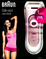 Braun Damenrasierer Silk-epil 2in1 Lady Shaver mit Trimmeraufsatz Pink LS5103 