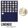 LINDNER 2154M Münzbox Münzboxen BLAU Grau 26mm für 2€ Euro 1/2 Oz Maple Leaf