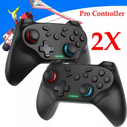 2x Wireless Switch Pro Controller für Nintendo Switch,OLED Switch,Switch Lite DE