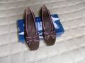 Damenschuhe (Ballerinas) Gabor, Gr. 40, mocca, Leder, neu