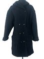 Geiger Mantel Wolljacke Damen Gr. 44 46 Schurwolle Poncho Strickjacke