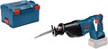 Bosch Professional GSA 18 V-LI Reciprocating Saw, Includes 2 Blades, L-BOXX