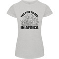 Damen-T-Shirt The Five Wild Animas to See in Africa Petite-Schnitt