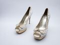 GUESS Damen Pumps High Heels Stiletto Absatzschuh Peep Toe Gr38 EU Art 26474-100