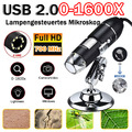 1600X USB Digital 8-LED Mikroskop Lupe Fach Endoskop Video HD Microscope Kamera