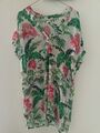 Logg H&M Shirtkleid Kurzkleid Gr. 44 sommerl. Blumenmuster Flora bunt | Modacryl