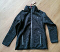 Kangaroos Damen Jacke Strickfleece Funktionsjacke Outdoor schwarz Gr. 46 48 50