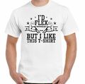 Fitnessstudio T-Shirt Herren ID Flex but I Like this lustiges Training Top MMA Bodybuilding Top