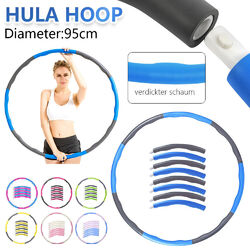 Hula Hoop Reifen Bauchtrainer Fitness Ring Training Massage Schaumstoff 8 Teile