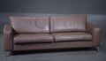 Designer Sofa ,Leder,bezogen mit tobacco farbenem Leder ,Hingucker,top Zustand