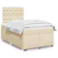 Boxspringbett mit Matratze Lattenrost Bettgestell Polsterbett Bett Stoff vidaXL