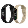 2x Sportarmband für Xiaomi Mi Band 6 Mi Band 5 Fitnesstracker Smartwatch Sport