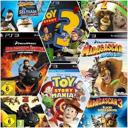 Ps3 Sammlungsauflösung 1 Disney/Pixar 🔺️ Toy Story ▫️Madagascar, Drachenzähmen 