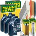 MANN INSPEKTIONSPAKET passend für BMW 1er F20 3er F30 4er+6L ORIGINAL 5W-30 ÖL