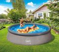 Swing Quick Up Easy Aufstellpool Rattan dunkel, 366 x 91 cm Schwimmbad NEU 50025