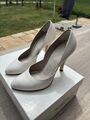 Damenpumps High Heels Weiß / Creme Hochzeit Größe 37 von Vero Cuoio Italy Leder