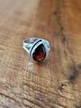 Ästhetisch Mosambik Granat Edelstein 925 Sterlingsilber Handmade Ring Alle Size