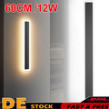 LED Lange Wandleuchte Ultraslim Flurlampe Innen Außen Wandlampe 60CM 12W 220V