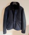 Emporio Armani Shearling Lederjacke Fell Leder Designer Flieger Bomberjacke 50 M