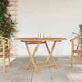 Gartentisch Klappbar Ø 120x75 Cm Massivholz Teak