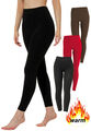 2er Pack Damen Seamless Thermoleggings Winter Thermo Legging warmen Innenfleece