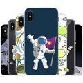 dessana Astronaut TPU Silikon Schutz Hülle Case Handy Tasche Cover für Apple