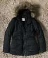 Esprit edc Daunenjacke Winterjacke kurzer Mantel schwarz Fellkragen Gr. XS 34