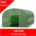 EVERGRENN PREMIUM Gewächshaus Folien Treibhaus Folienzelt Tomatenhaus 2x3 - 3x10