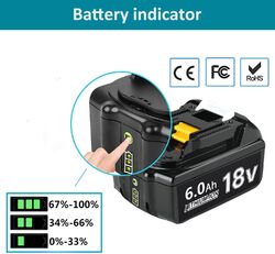 18V 12Ah 9Ah 6Ah Akku Für Makita BL1850 6Ah BL1830 LXT BL1860B LED / Ladegerät