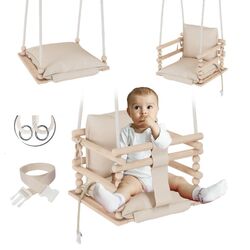 MAMOI® Babyschaukel, Schaukel Indoor, Kinderschaukel, Schaukel inderzimmer ECO