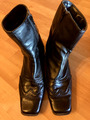 TCM Stiefelette Stiefel Leder schwarz Damen Cowboy Gr. 38