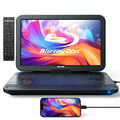 15.4" Full HD Tragbarer Blu-ray DVD Player Auto Monitor 1920x1080 HDMI USB AKKU