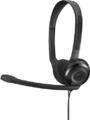 Sennheiser PC 3 Chat Langlebiges On-Ear Headset PC Kopfhörer mit Kabel Mikrofon