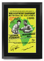 Foreman Ali Fight The Rumble in the Jungle gerahmtes A3-Poster für Boxfan