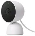 Google Nest CAM 2te Gen. Indoor Wired Überwachungskamera Innen weiß