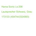 Hama Sonic Ls-206 Lautsprecher Schwarz, Grau 173133 (4047443324993)