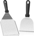 Homoo Grillspachtel-Set aus Edelstahl, Spatel-Set mit großem Grillspachtel zu...