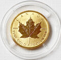 5 Dollars Goldmünze 1/10 oz. Unze 999 Gold 3,11 g Kanada 2008 Maple Leaf stgl.