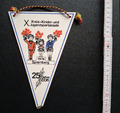 DDR Wimpel X Kreis Kinder &Jugend Spartakiade 25 Jahre DDR 1974 Spremberg Lausit