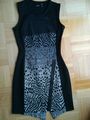 Desigual Kleid, schwarz-grau Gr. XS / 34 top