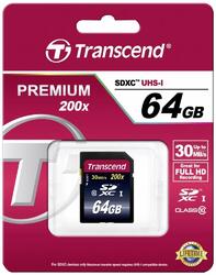 Transcend 64GB SDXC 200x Class 10 Card SD XC Ultimate 64 GB Neu TS64GSDXC10 OVP