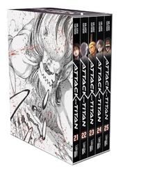 Hajime Isayama / Attack on Titan Band 21-25 im Sammelschuber + 1 exklusives  ...