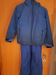 Skikombination---Killtec Skijacke Blau ---CMP Skihose Blau Gr. 152