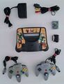 Nintendo 64 N64 Konsole Schwarz Zelda-Look komplett + 2 Controller NUS-001 EUR