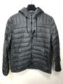 KHUJO Herren Winterjacke Modell: Steppjacke Daunenjacke Shell Blau/Grau L